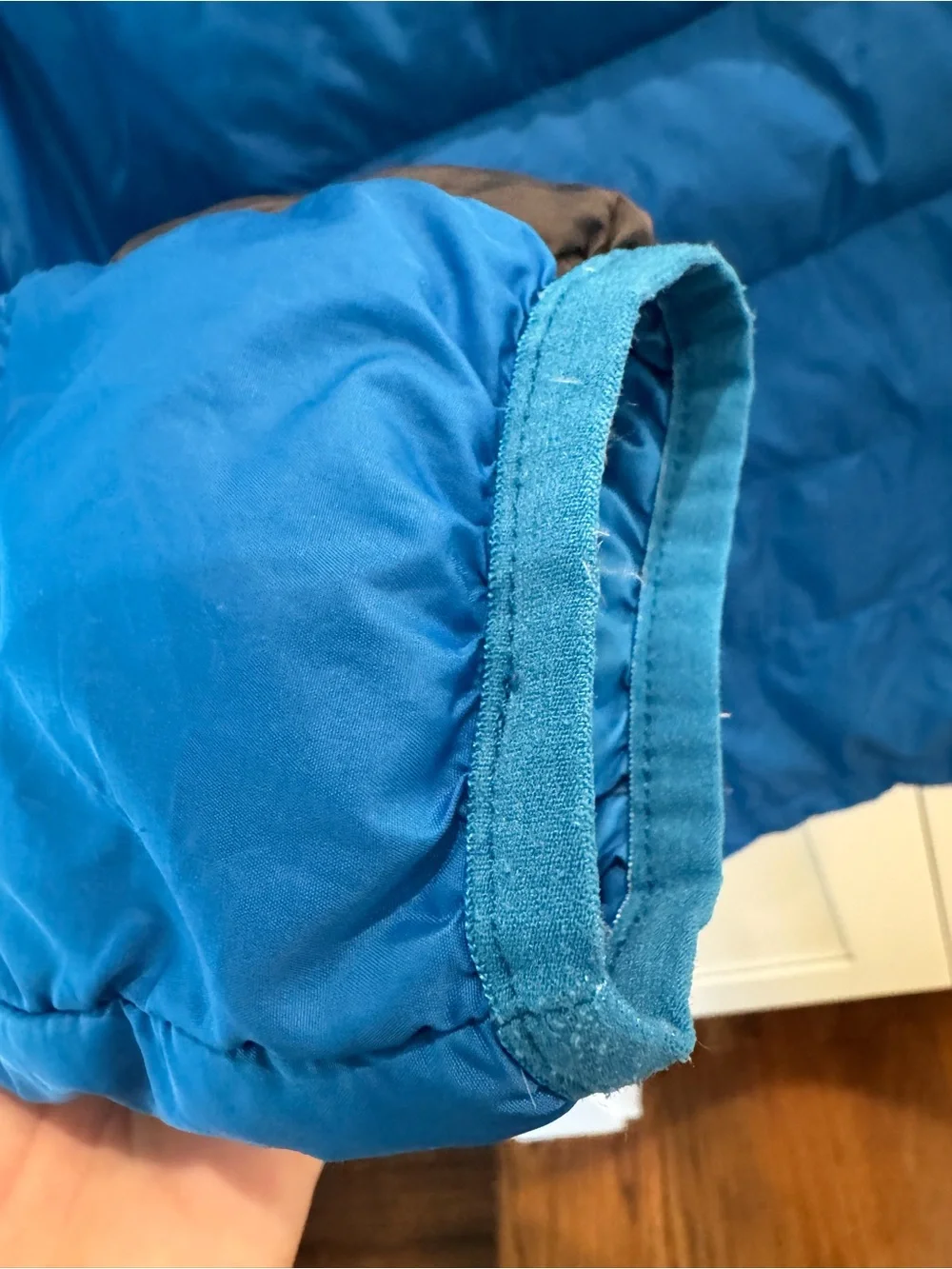 The North Face kids Bright Blue Puffer Jacket